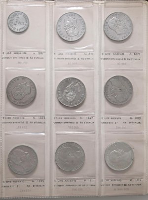 Lots - WORLD COINS Album di 47 monete d'argento del XIX e...