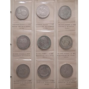 Lots - WORLD COINS Album of 36 silver coins from the 19th century and...