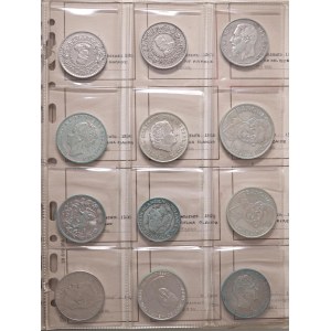 Lots - WORLD COINS Album of 40 large silver coins...