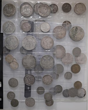 Lots - WORLD COINS Lotto da 214 monete in argento, rame e...
