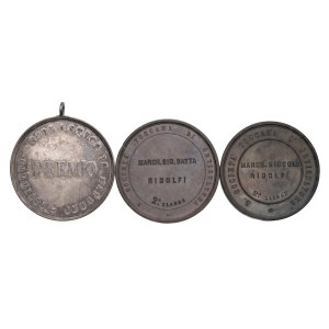 Lots - MADERNO Set of 3 Award Medals: Award Medal...