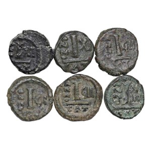 Leo Vincenzo Collection - CATANIA Lot of 6 Byzantine coins worth 10 nummi. N...