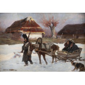 Wojciech Kossak (1856, Paris – 1942, Kraków), *Grenadiers: Retreat from Moscow*, 1910