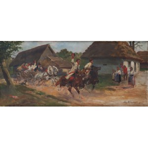 Jerzy Kossak (1886, Kraków – 1955, Kraków), A Kraków Wedding, 1928