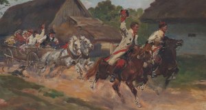 Jerzy Kossak (1886 Kraków - 1955 Kraków), Wesele krakowskie, 1928
