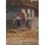 Jerzy Kossak (1886, Kraków – 1955, Kraków), A Kraków Wedding, 1928