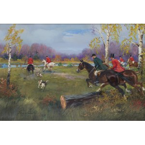 Jerzy Kossak (1886, Kraków – 1955, Kraków), Par Force Hunt, 1930