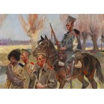 Wojciech Kossak (1856 Paris – 1942 Krakau), „In die Gefangenschaft“, 1916