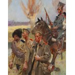Wojciech Kossak (1856 Paris – 1942 Krakau), „In die Gefangenschaft“, 1916
