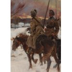 Jerzy Kossak (1886 Krakau – 1955 Krakau), „Kosakenpatrouille“, 1917