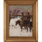 Jerzy Kossak (1886 Krakau – 1955 Krakau), „Kosakenpatrouille“, 1917
