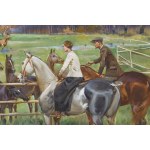 Jerzy Kossak (1886, Kraków – 1955, Kraków), The Stud Farm