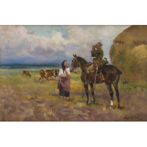 Jerzy Kossak (1886 Kraków - 1955 Kraków), Zwiad, 1929