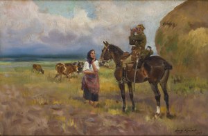 Jerzy Kossak (1886 Kraków - 1955 Kraków), Zwiad, 1929