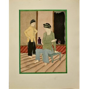 Léonard Tsuguharu Foujita (1886-1968) „Dwie Annamitki” (Les Deux Annamites) z cyklu „Rozważania palacza opium” (Propos d'un intoxiqué) 1928