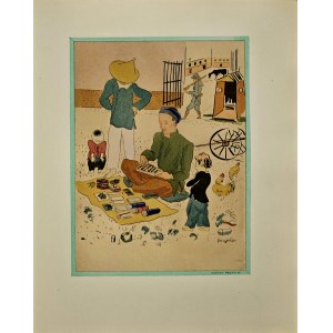 Léonard Tsuguharu Foujita (1886–1968), “The Pipe and Opium Seller” (L'Abonné de la maison d'opium) from the series “Reflections of an Opium Smoker” (Propos d'un intoxiqué), 1928