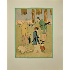 Léonard Tsuguharu Foujita (1886-1968) „Bywalec palarni opium” (Le Marchand de pipes et d'opium) z cyklu „Rozważania palacza opium” (Propos d'un intoxiqué) 1928