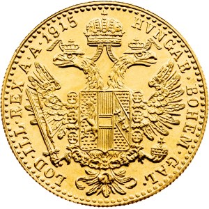 František Josef I., 1 dukát, 1915, Vídeň