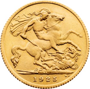 South Africa, Contemporary Imitation of 1/2 Sovereign 1925, SA, Pretoria