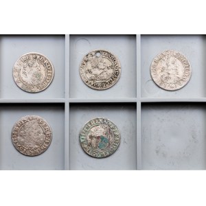 Ferdinand Karl and Ferdinand II., 5 x 3 Kreuzer 1627-1638