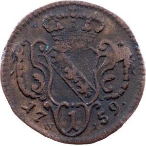 Franz I. Stephan, 1 pfennig, 1759, WI, Vídeň