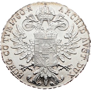 Marie Terezie, 1 thaler 1780 (reedyce), Vídeň
