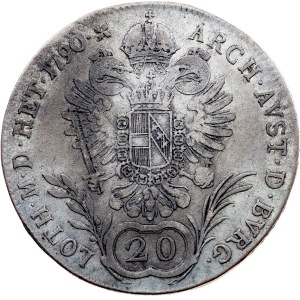 Leopold II., 20 kreuzerů, 1790, A, Vídeň