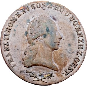 Franz I. (II.), 6 kreuzerů 1800, F, Hall