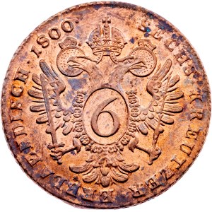 Franz I. (II.), 6 kreuzerů 1800, B, Kremnitz