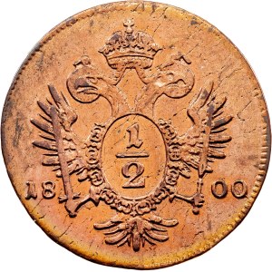 Franz I. (II.), 1/2 Kreuzer 1800, A, Vídeň