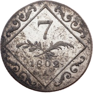 Franz I. (II.), 7 kreuzerů 1802, A, Vídeň