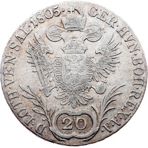 Franz I. (II.), 20 kreuzerů 1805, A, Vídeň