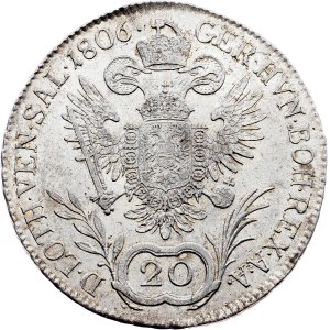 Franz I. (II.), 20 kreuzerů 1806, A, Vídeň