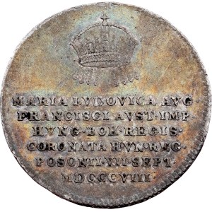 František I. (II.), korunovační žeton z roku 1808