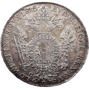 František I. (II.), 1/2 thaleru z roku 1815, A, Vídeň