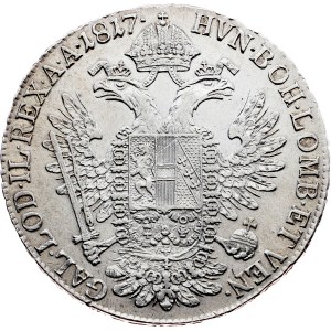 Franz I. (II.), 1/2 thaleru z roku 1817, A, Vídeň