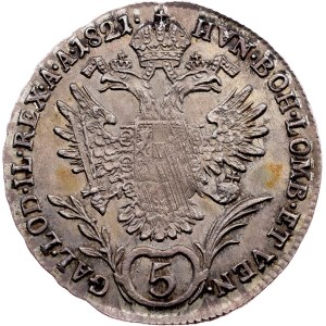 Franz I. (II.), 5 kreuzerů, 1821, A, Vídeň