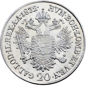Franz I. (II.), 20 kreuzerů 1832, A, Vídeň