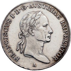 Franz I. (II.), 1/2 thaleru z roku 1833, A, Vídeň