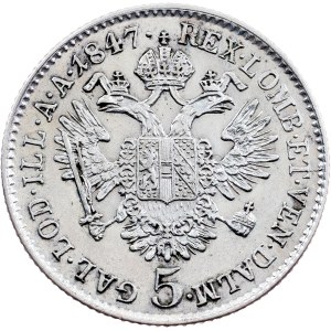 Ferdinand V., 5 Kreuzer 1847, A, Vienna