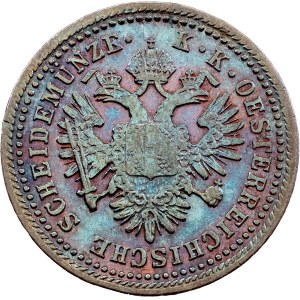 František Josef I., 1 kreuzer, 1851, A, Vídeň