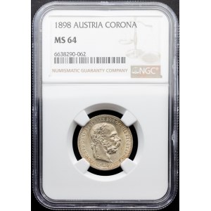 František Josef I., 1 koruna, 1898, Vídeň