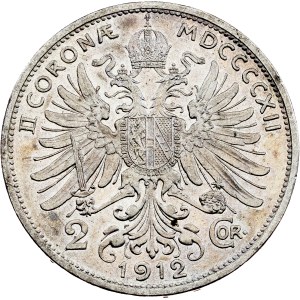František Josef I., 2 koruny, 1912, Vídeň