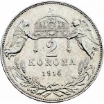 Franz Joseph I., 2 Korona 1914, KB, Kremnitz - Key date