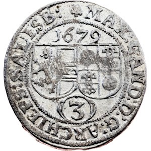 Salcburské arcibiskupství, 3 kreuzery 1679, Salcburk