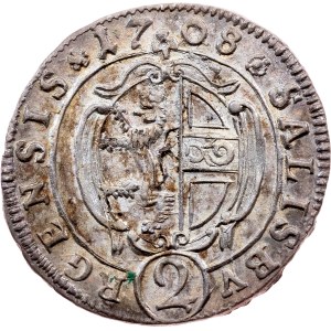 Salcburské arcibiskupství, 2 kreuzery 1708, Salcburk