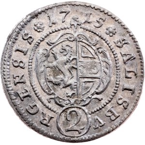 Salcburské arcibiskupství, 2 kreuzery, 1715, Salcburk