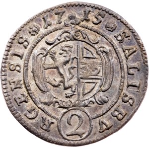 Salcburské arcibiskupství, 2 kreuzery, 1715, Salcburk
