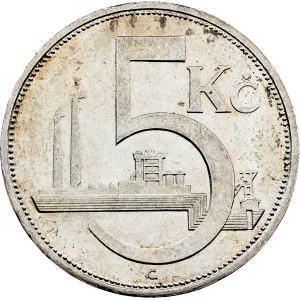 Československo, 5 korun 1929, Kremnitz