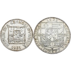 Československo, 10 a 20 korun, 1931–1933, Kremnitz